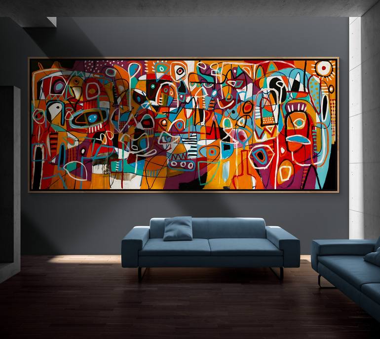 Original Abstract Painting by Enrique Pichardo