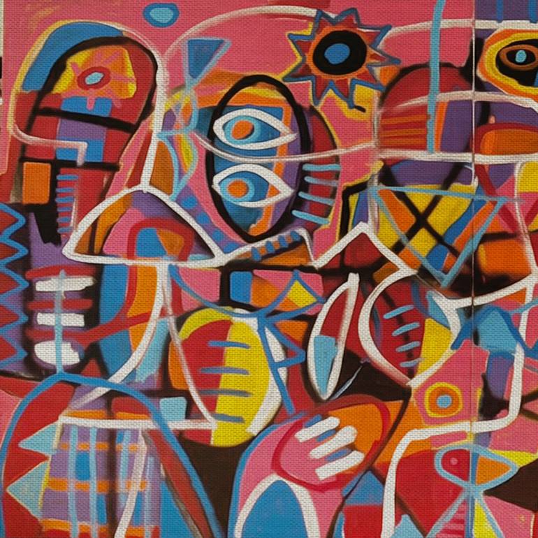 Original Abstract Expressionism Abstract Painting by Enrique Pichardo