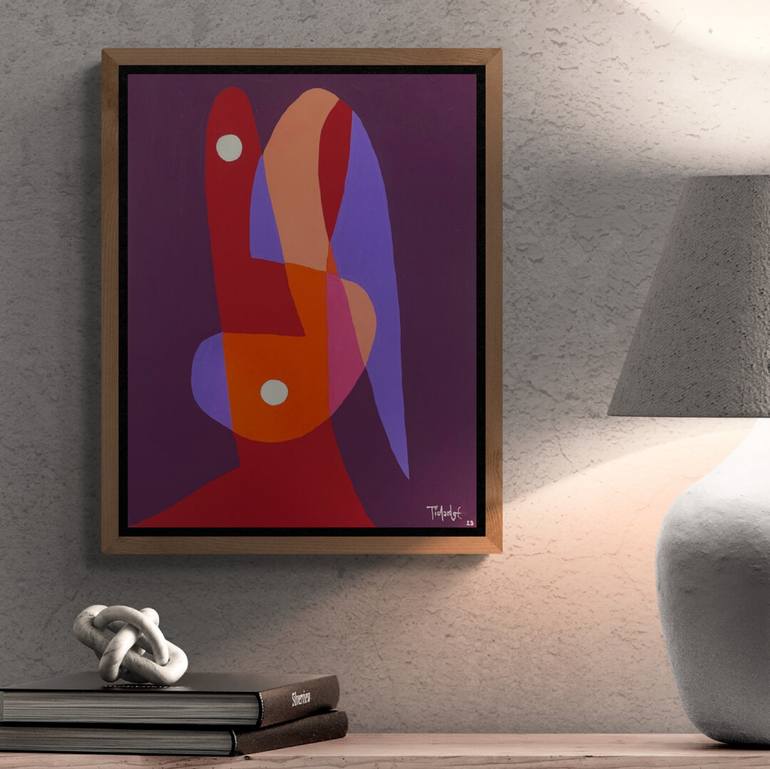 Original Conceptual Abstract Painting by Enrique Pichardo