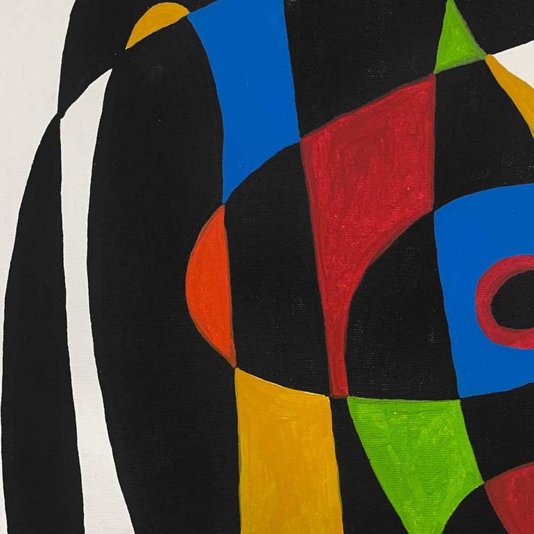 Original Conceptual Abstract Painting by Enrique Pichardo
