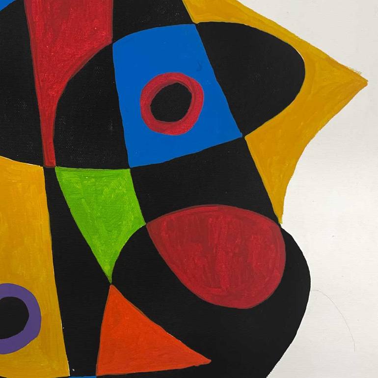 Original Conceptual Abstract Painting by Enrique Pichardo