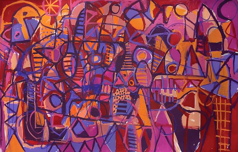 Original Conceptual Abstract Paintings by Enrique Pichardo