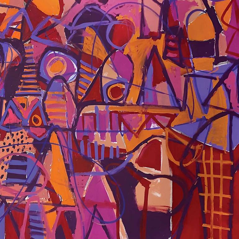 Original Conceptual Abstract Painting by Enrique Pichardo