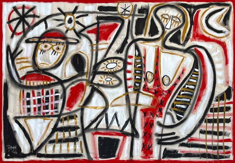 Original Abstract Expressionism Abstract Paintings by Enrique Pichardo