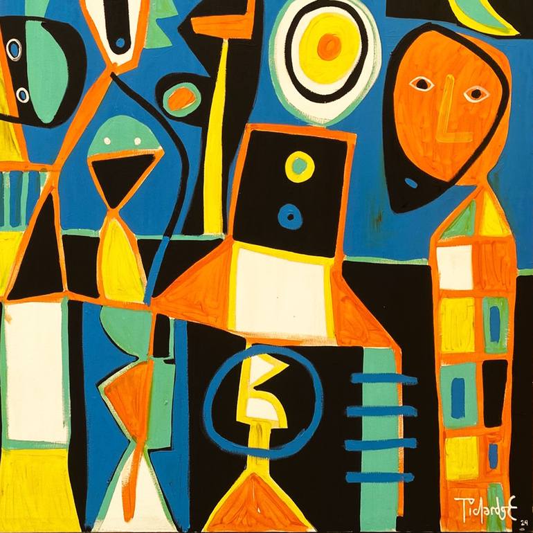 Original Abstract Expressionism Abstract Painting by Enrique Pichardo