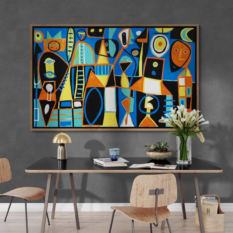 Original Abstract Expressionism Abstract Painting by Enrique Pichardo