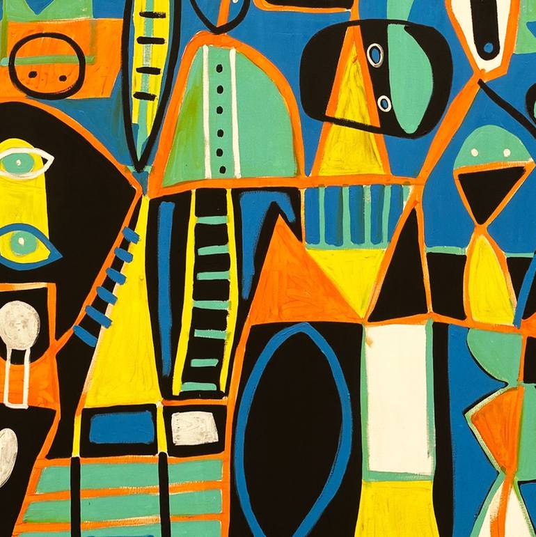 Original Abstract Expressionism Abstract Painting by Enrique Pichardo