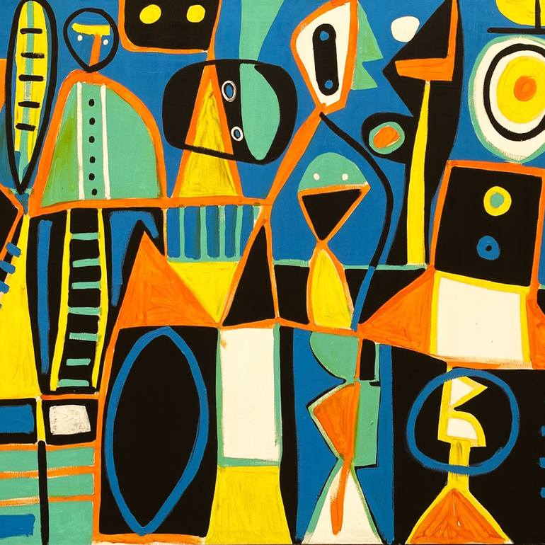 Original Abstract Expressionism Abstract Painting by Enrique Pichardo