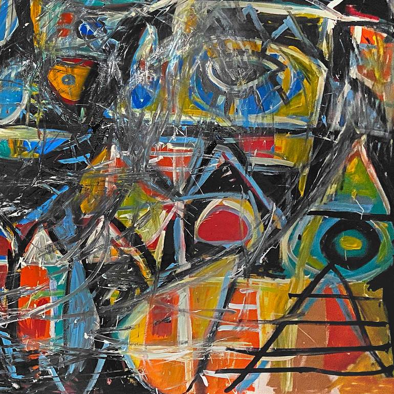 Original Conceptual Abstract Painting by Enrique Pichardo