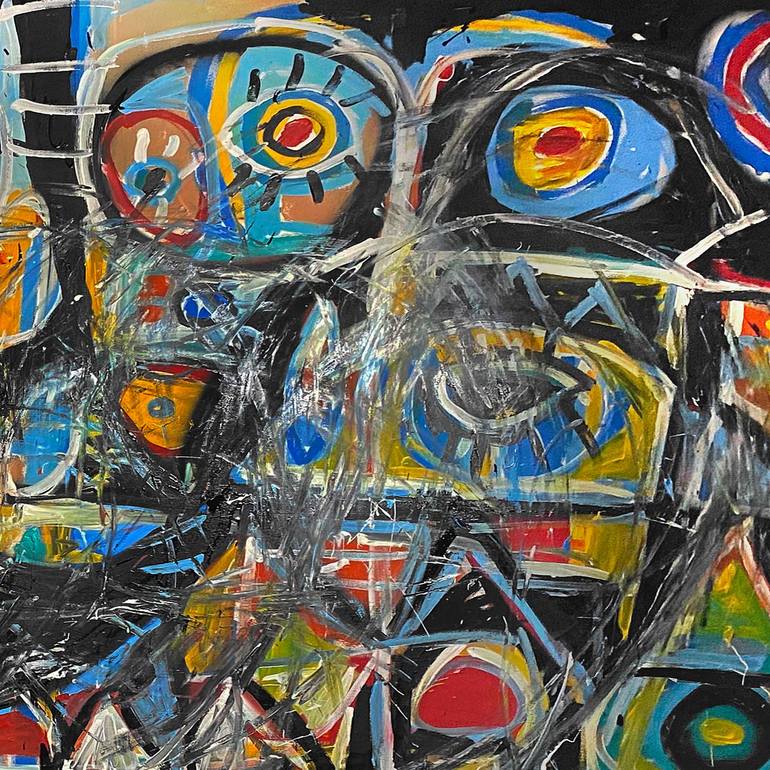 Original Conceptual Abstract Painting by Enrique Pichardo