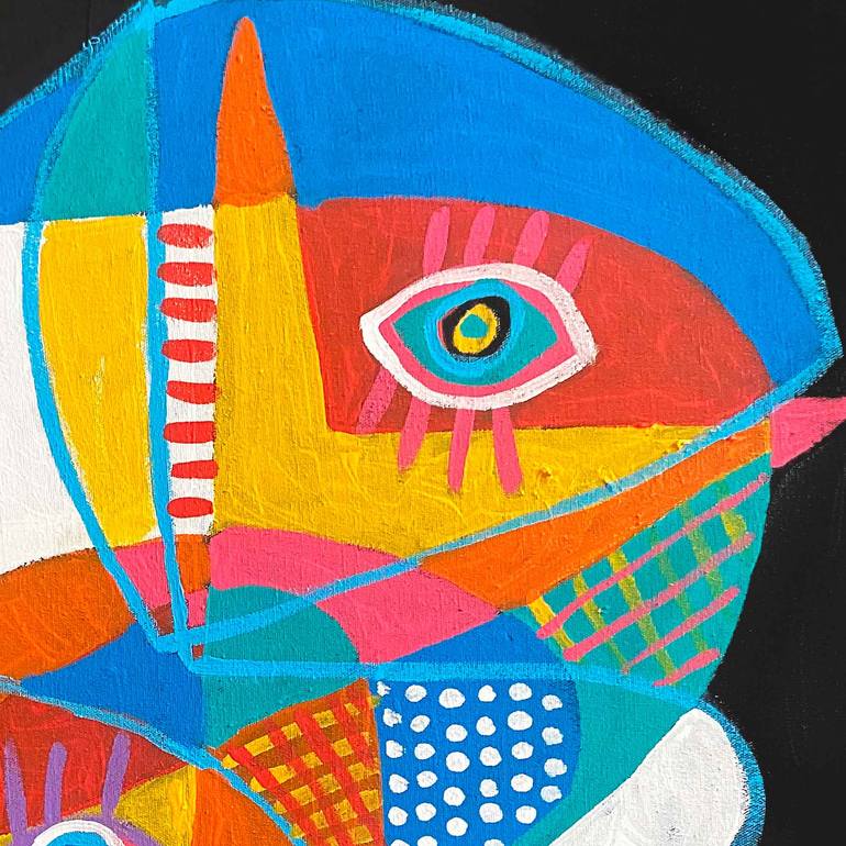 Original Cubism Abstract Painting by Enrique Pichardo