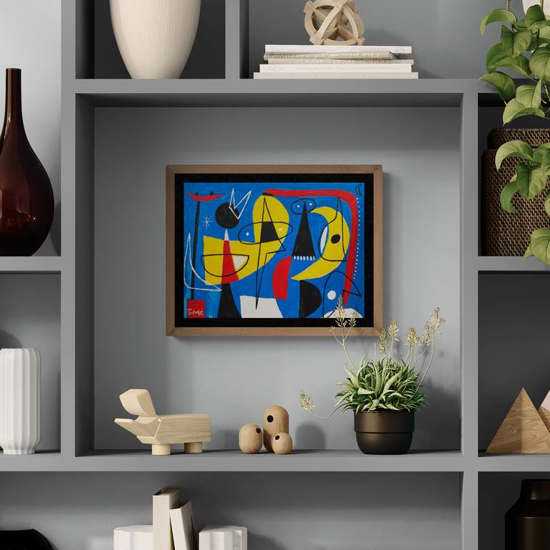 Original Cubism Abstract Painting by Enrique Pichardo