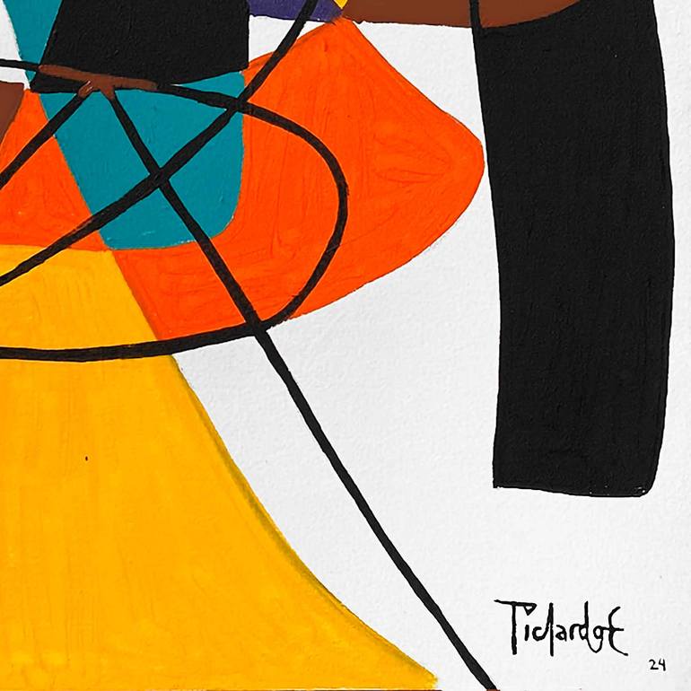 Original Cubism Abstract Painting by Enrique Pichardo