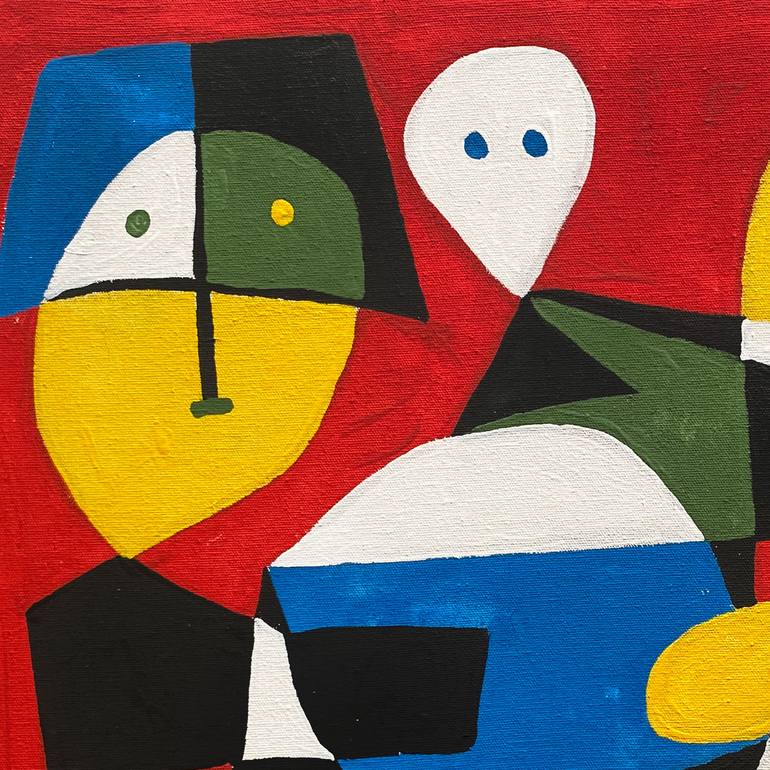 Original Cubism Abstract Painting by Enrique Pichardo
