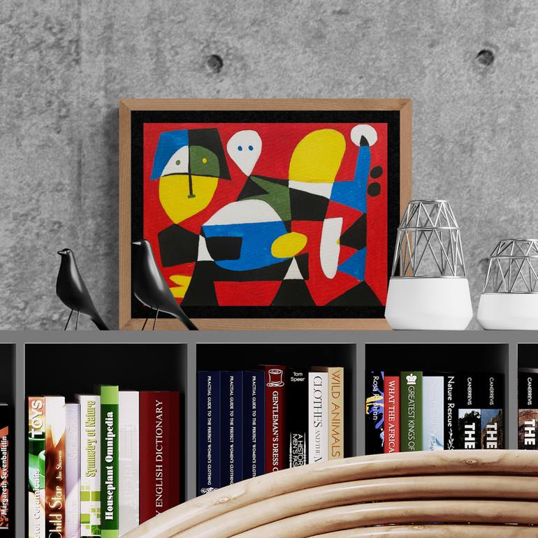 Original Cubism Abstract Painting by Enrique Pichardo