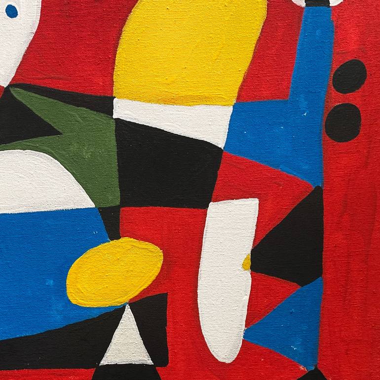 Original Cubism Abstract Painting by Enrique Pichardo