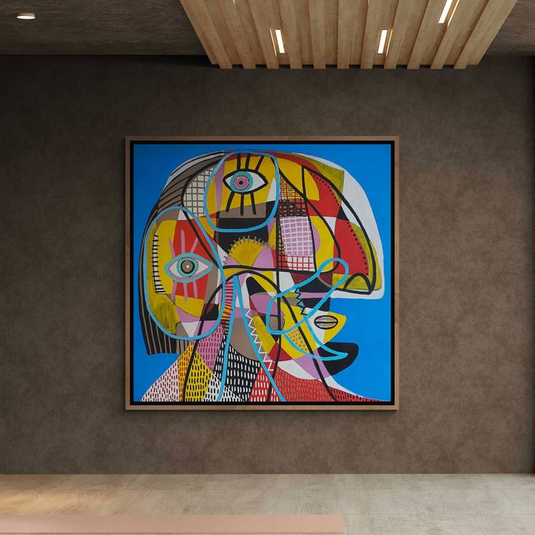 Original Abstract Expressionism Abstract Painting by Enrique Pichardo