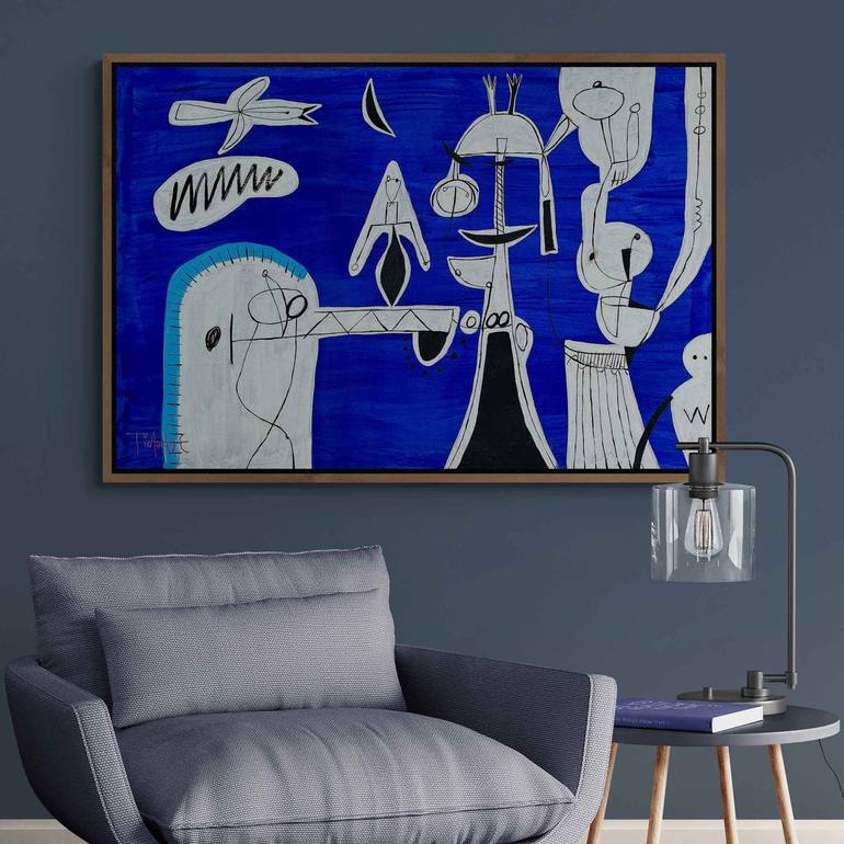 Original Abstract Expressionism Abstract Painting by Enrique Pichardo
