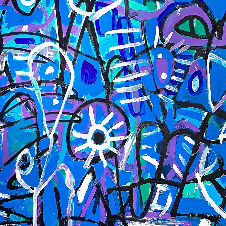 Original Abstract Expressionism Abstract Painting by Enrique Pichardo