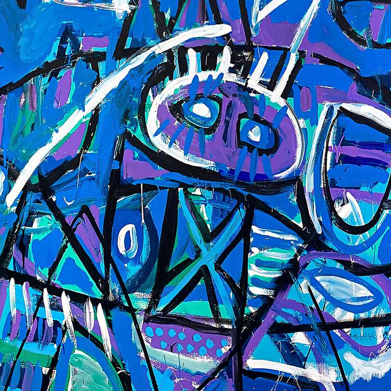 Original Abstract Expressionism Abstract Painting by Enrique Pichardo