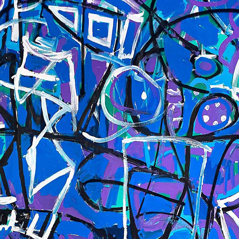 Original Abstract Expressionism Abstract Painting by Enrique Pichardo