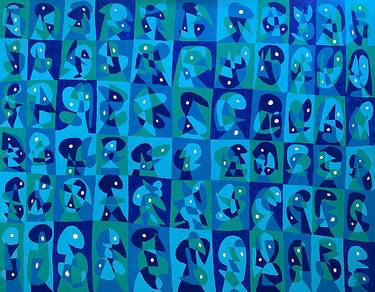 Original Abstract Expressionism Abstract Painting by Enrique Pichardo