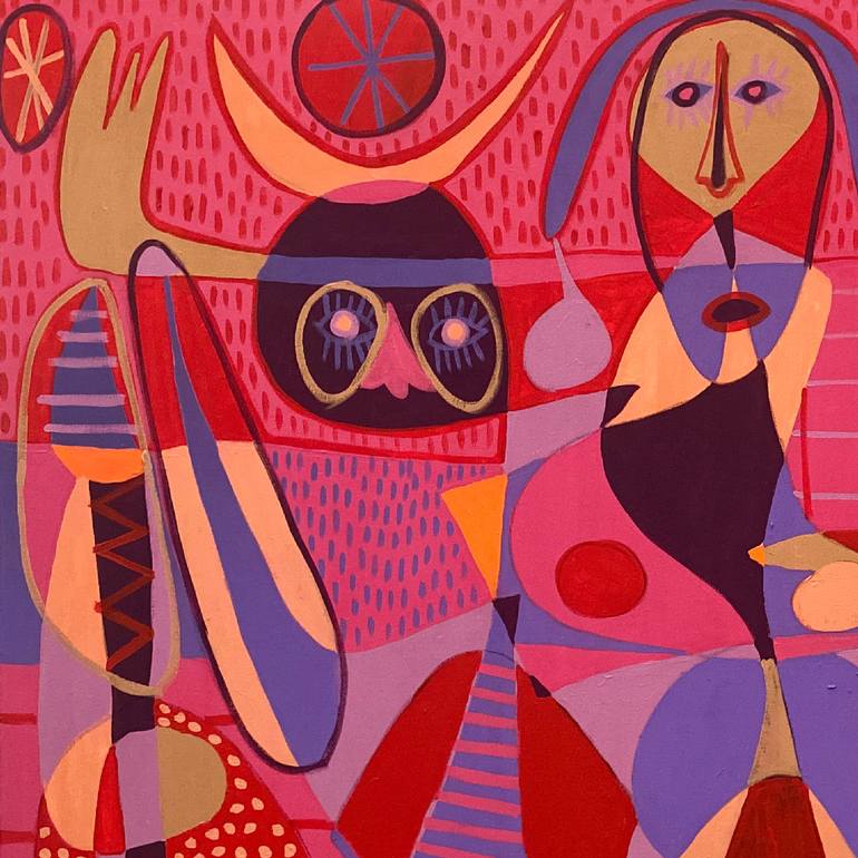 Original Abstract Expressionism Abstract Painting by Enrique Pichardo