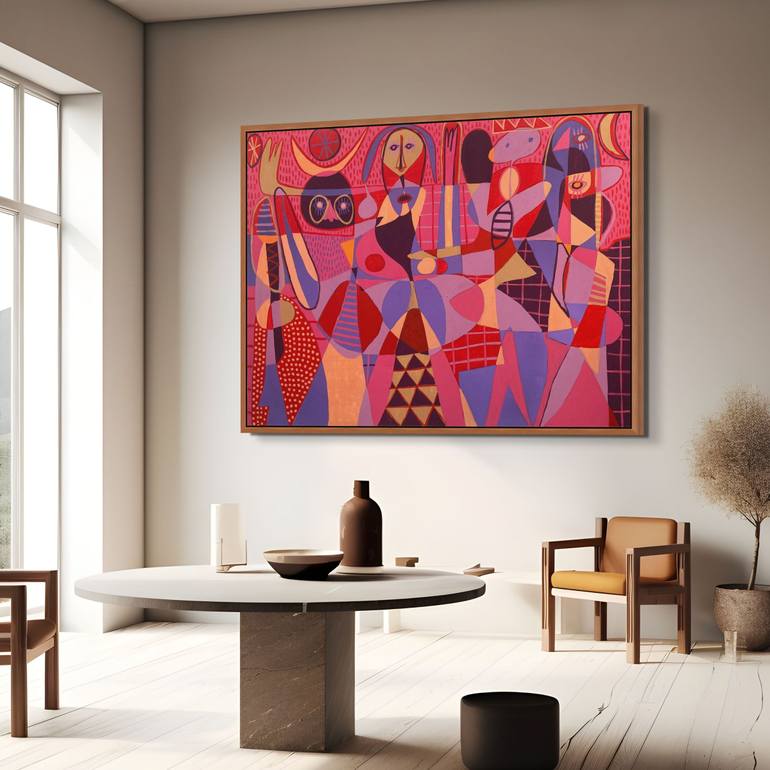 Original Abstract Expressionism Abstract Painting by Enrique Pichardo
