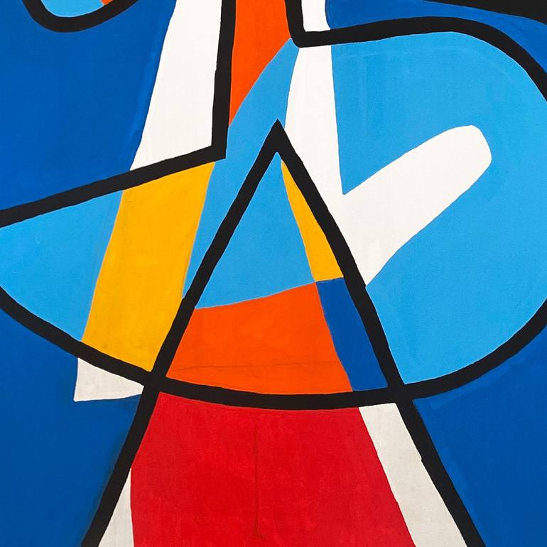 Original Algorithmic Abstract Painting by Enrique Pichardo
