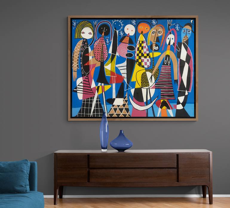 Original Abstract Expressionism Abstract Painting by Enrique Pichardo