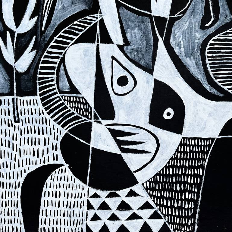 Original Abstract Outer Space Painting by Enrique Pichardo