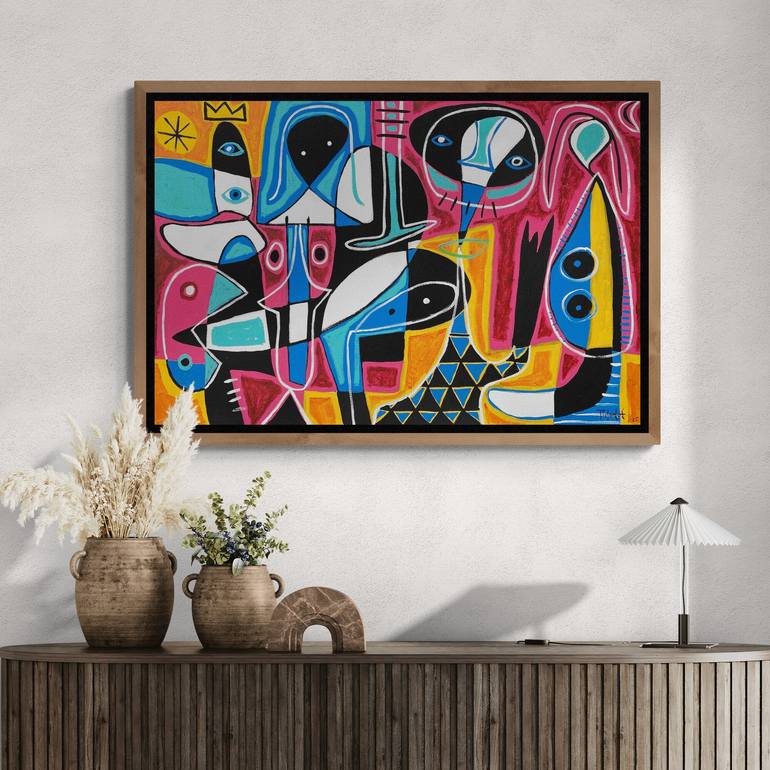 Original Abstract Expressionism Abstract Painting by Enrique Pichardo