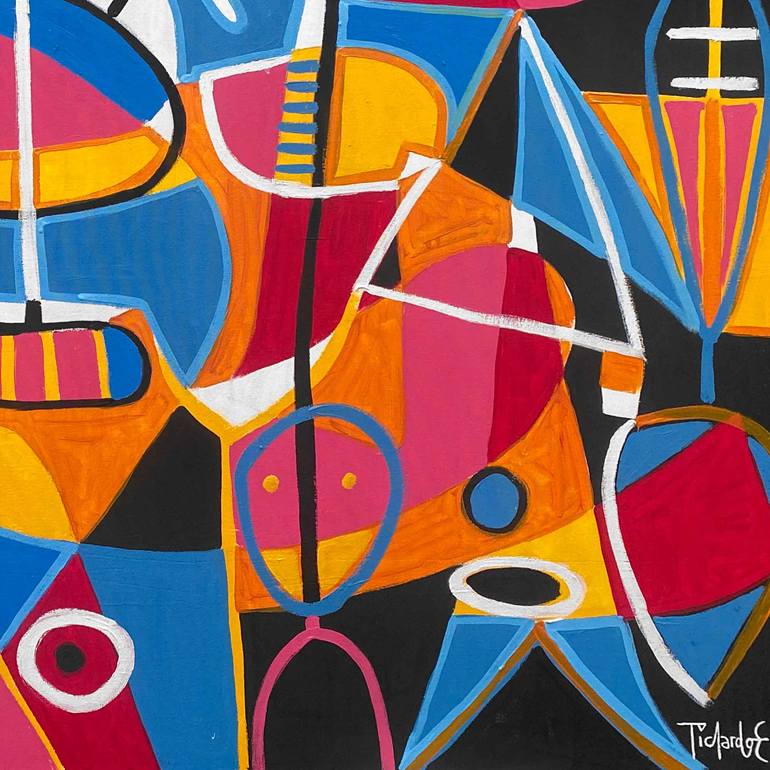 Original Abstract Expressionism Abstract Painting by Enrique Pichardo