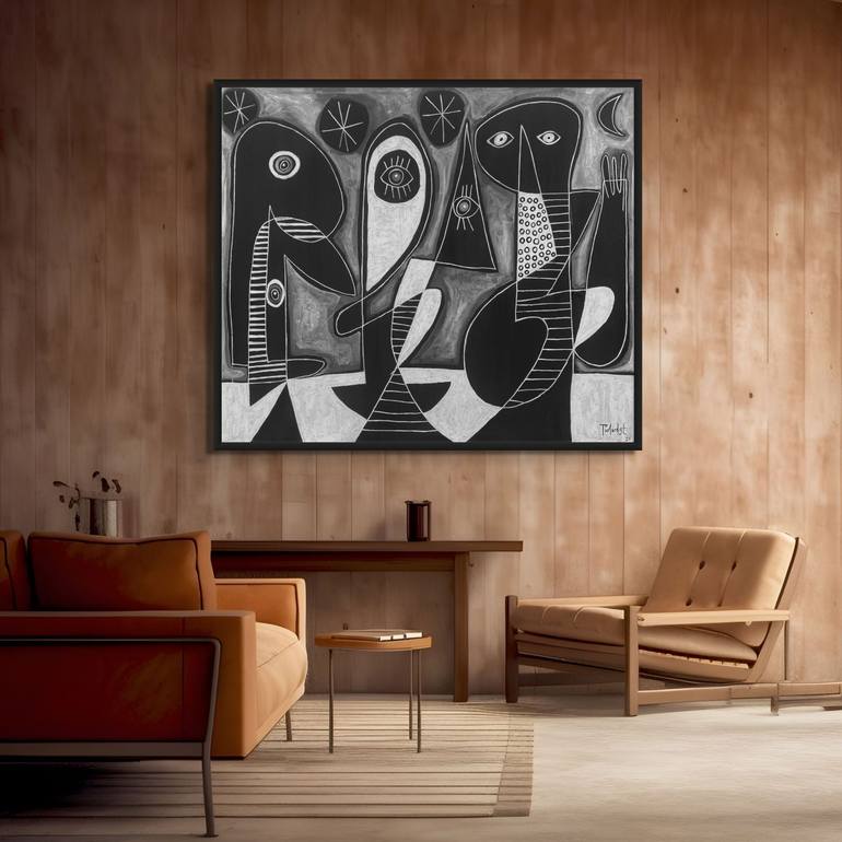 Original Abstract Expressionism Abstract Painting by Enrique Pichardo