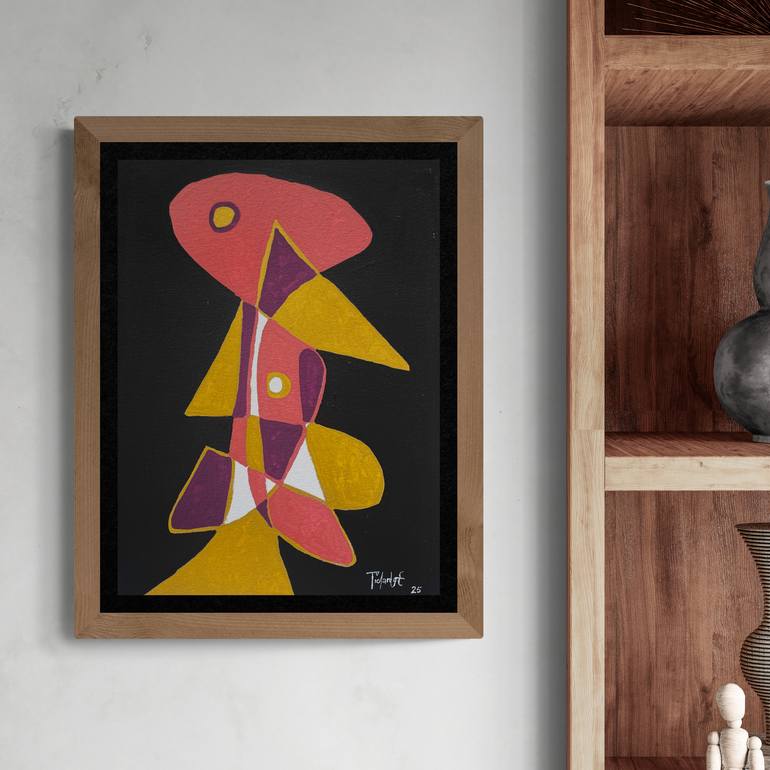Original Abstract Expressionism Abstract Painting by Enrique Pichardo