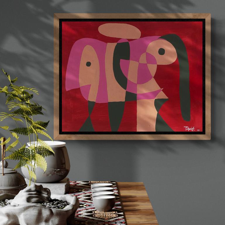 Original Abstract Expressionism Abstract Painting by Enrique Pichardo