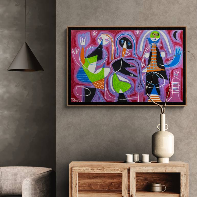 Original Abstract Expressionism Abstract Painting by Enrique Pichardo
