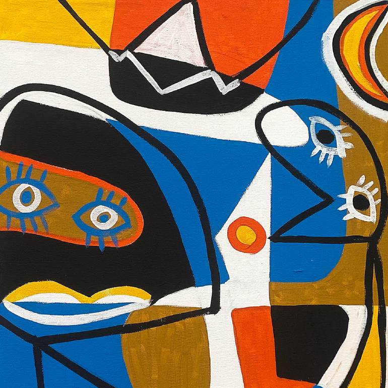 Original Conceptual Abstract Painting by Enrique Pichardo