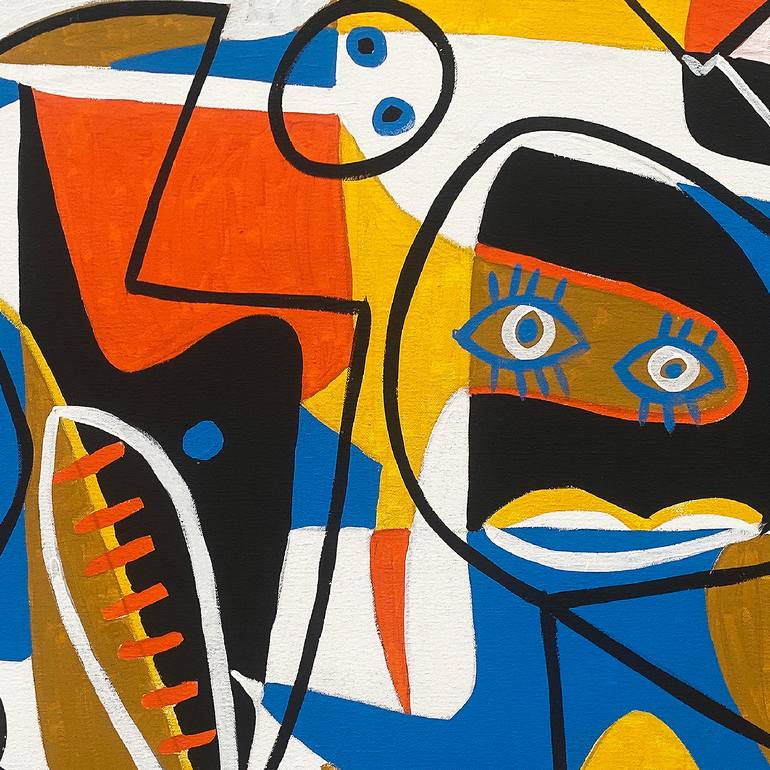 Original Conceptual Abstract Painting by Enrique Pichardo