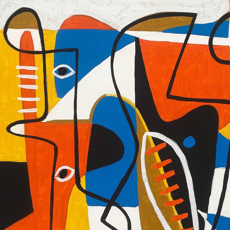 Original Conceptual Abstract Painting by Enrique Pichardo