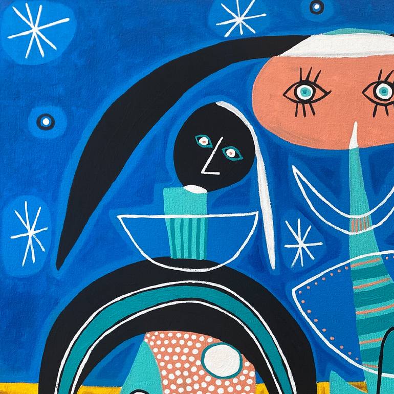 Original Conceptual Abstract Painting by Enrique Pichardo