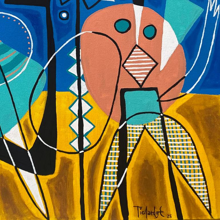 Original Conceptual Abstract Painting by Enrique Pichardo