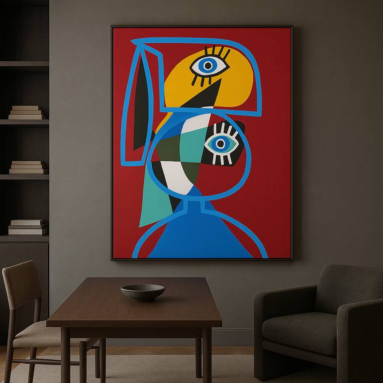 Original Abstract Expressionism Abstract Painting by Enrique Pichardo