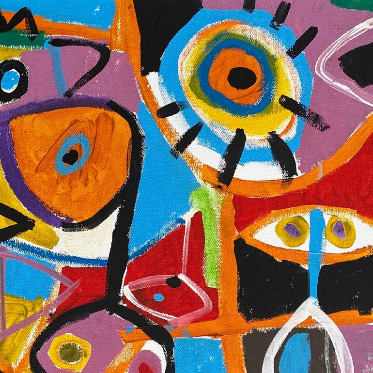 Original Abstract Expressionism Abstract Painting by Enrique Pichardo