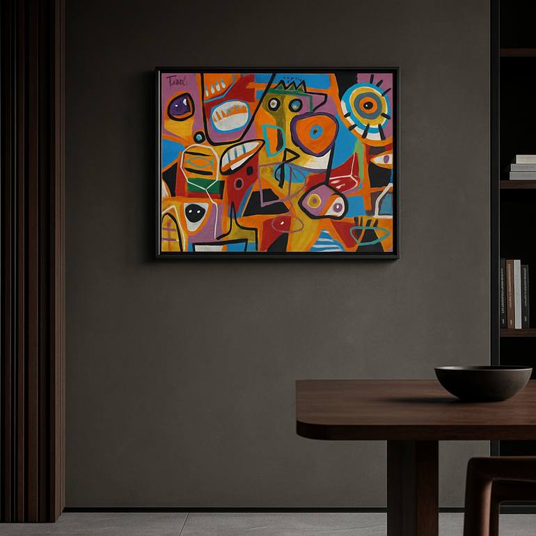 Original Abstract Expressionism Abstract Painting by Enrique Pichardo