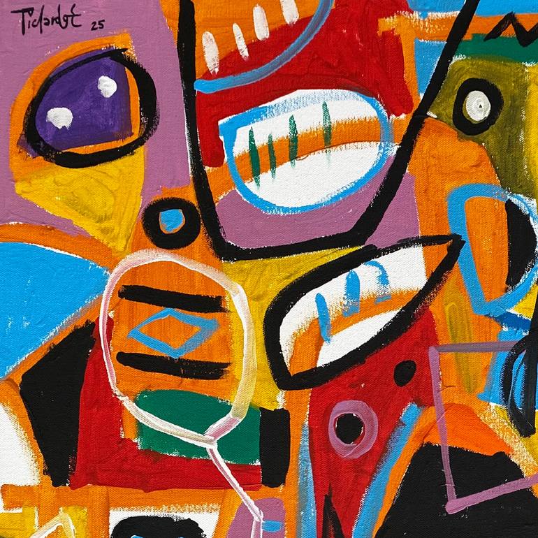 Original Abstract Expressionism Abstract Painting by Enrique Pichardo
