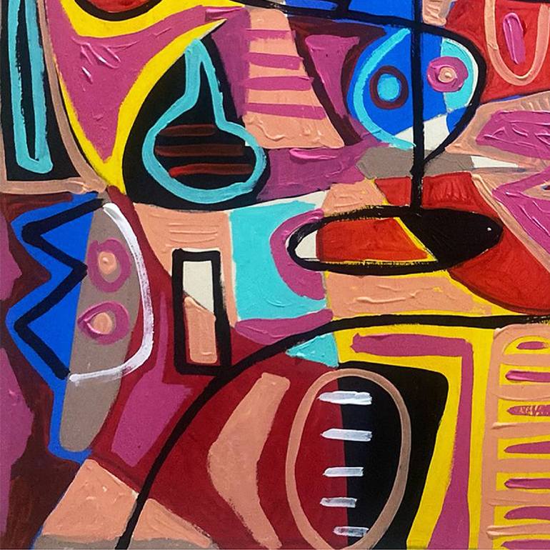 Original Abstract Expressionism Abstract Painting by Enrique Pichardo