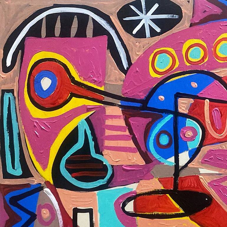 Original Abstract Expressionism Abstract Painting by Enrique Pichardo
