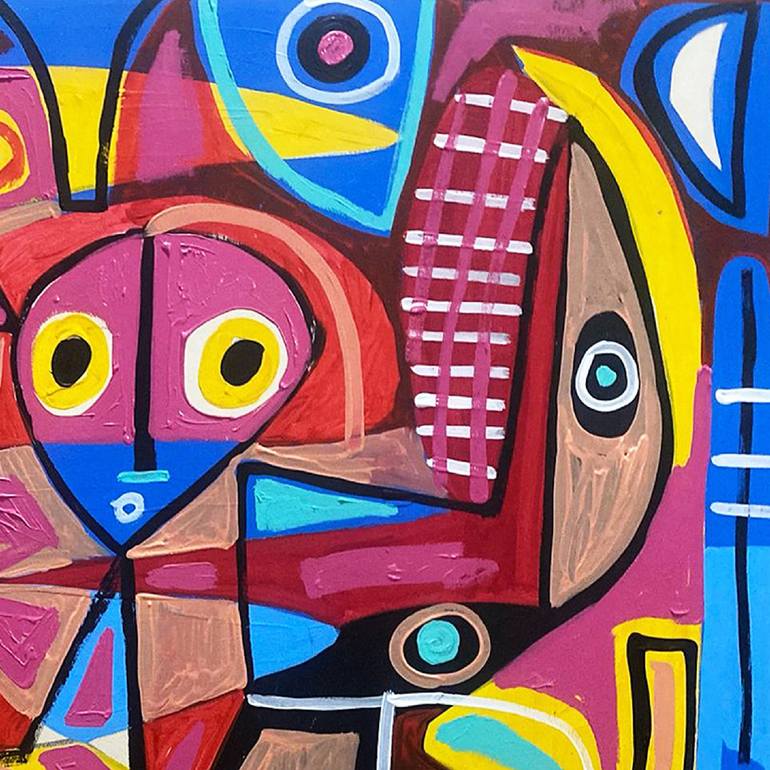 Original Abstract Expressionism Abstract Painting by Enrique Pichardo