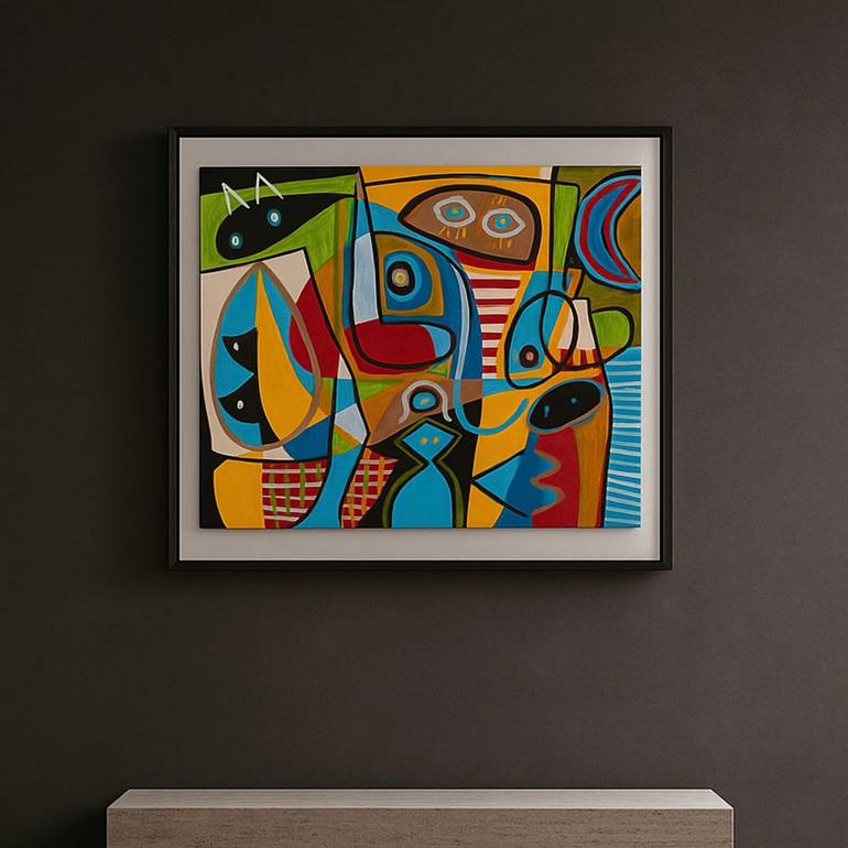 Original Abstract Expressionism Abstract Painting by Enrique Pichardo